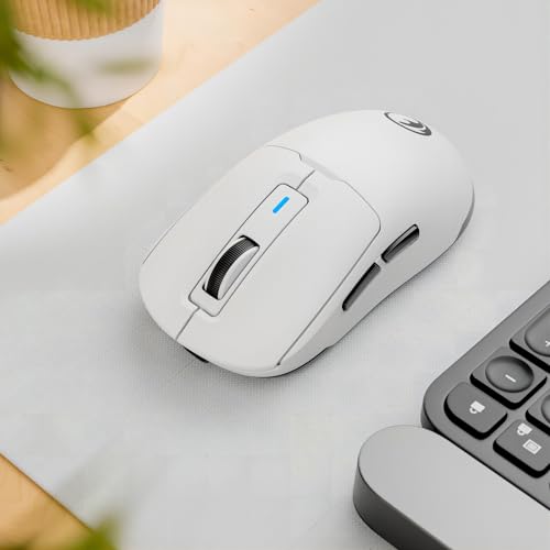 G59 2.4G/BT/Wired Wireless Gaming Mouse, Rechargeable USB Type-C Wireless Game Mouse, 6 Adjustable DPI, Max 8000 DPI, 60g Lightweight, 6 Programmable Buttons, PC Computer Laptop, Win 11 10, Mac