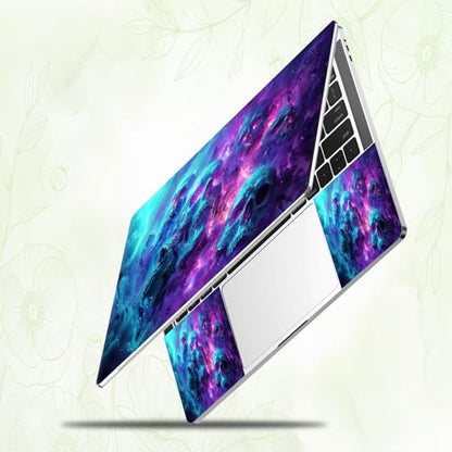 Laptop Skin Sticker Decal, Universal Reusable Vinyl Laptop Cover for 12" 13" 13.3" 14" 15" 15.4" 15.6" Notebook PC, Waterproof Scratch-Resistant with 2 Wrist Pads, Easy to Apply & Remove,Art Skulls - color: Art Skulls