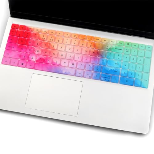 Keyboard Cover for Dell Inspiron 15 7510 5510 5515 5518 3510 3511 3515 3525 & Inspiron 16 7610, Dell Latitude 3520, Dell Vostro 15 5000 5510 15.6,2025 Dell 15 Laptop DC15250 DC15255-Colorful - color: Colorful