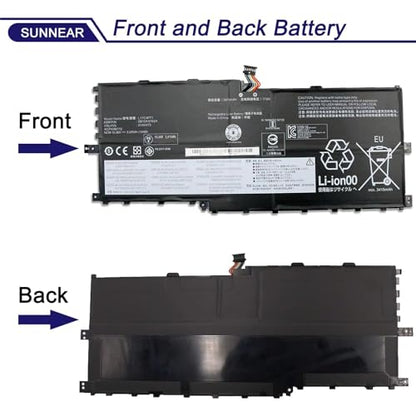 L17C4P71 01AV475 SB10K97624 Laptop Battery Replacement for Lenovo ThinkPad X1 Yoga 3rd Gen Series 3520mAh L17M4P71 - size: 12.28*5.59*1.34 inches L17C4P71