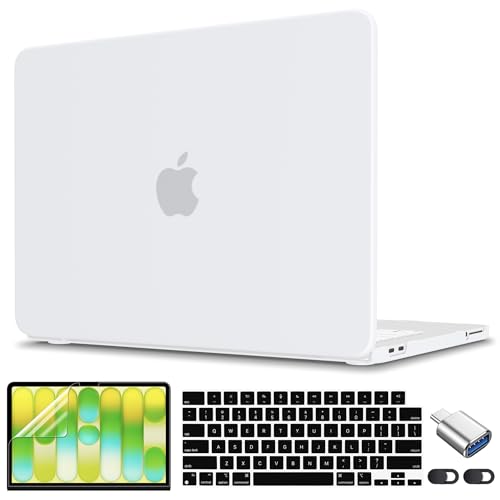 CISSOOK for MacBook Neo 13 inch A3404 Case 2026 Matte Transparent | 5in1 Set Hard Shell Case, A18 Pro Chip, Keyboard Cover, Screen Protector, Scratch Resistant, Ultra-Thin, for Office & Travel - color: Matte Transparent