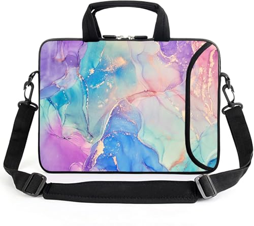 15" laptop sleeve laptop bag chromebook case adjustable shoulder strap with handle accessory pocket for men women (RYD-15-10) - color: Ryd-15-10