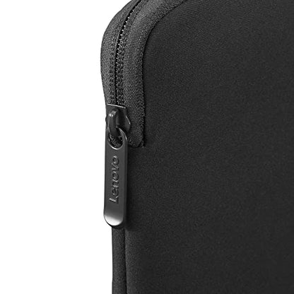 Lenovo Basic Laptop Sleeve 14 Inch Notebook/Tablet Compatible with MacBook Air/Pro Neoprene Material - Soft Fleece Lining - Zippered Top Opening - Black - size: 14 inch