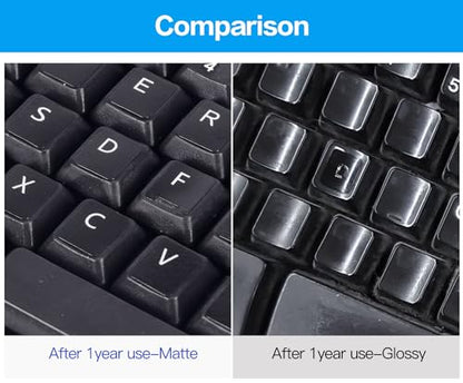 English Keyboard Stickers, 2 Pack Replacement Keyboard Letters Sticker with White Font on Black Background Universal for Computer Laptop Desktop, Matte Alphabet Stickers - color: English