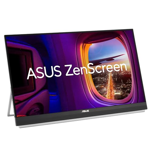 ASUS ZenScreen 27” 1440P Transportable Monitor (MB27ACF) - QHD (2560 x 1440), IPS, 100Hz, USB-C PD 70W, Speakers, Carrying Handle, Kickstand, C-clamp, Sub-woofer, 2.1 Channel Audio, 3 yr Warranty - style: ERROR:#N/A