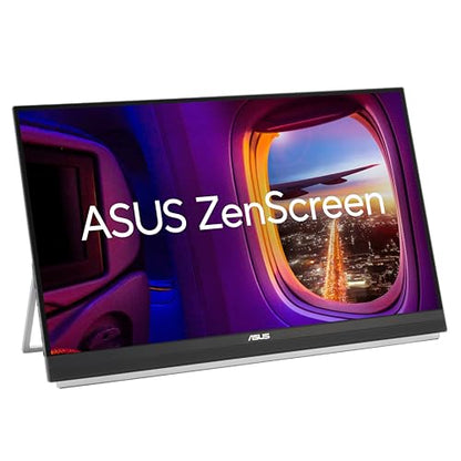 ASUS ZenScreen MB27ACF 27 Inch 1440p 100Hz USB-C Portable Monitor | USB-C PD 70W, C-clamp Arm, Speakers, Partition Hook, Kickstand, IPS, Subwoofer, Carrying Handle ,Display for MacBook and PC - style: ERROR:#N/A