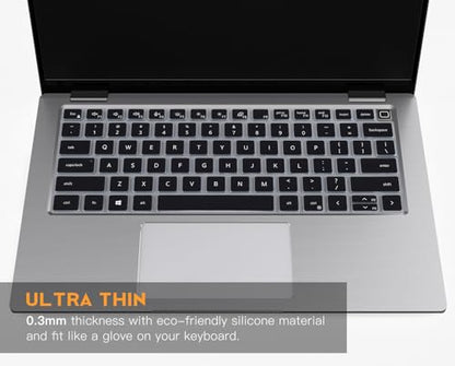 Keyboard Cover Skin for Dell Latitude 3440 3450 5420 5430 5431 5440 5450 14, Latitude 7440 7450 7430 7420 7410 9420 9430 14, Latitude 16" 7650 7640, Latitude 9510 9520 7520 2025-2022 Laptop,Black - color: Black