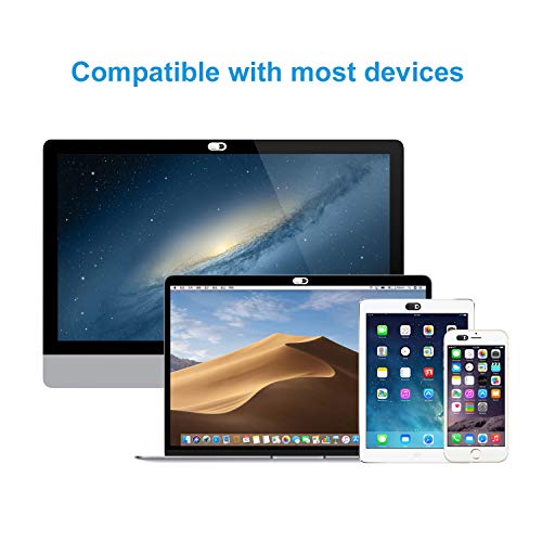 MOSISO Webcam Cover Slide, 0.027 inch Sliding Blocker Laptop Camera Cover | Lens Blocker Shell Sticker Compatible with MacBook Air/Pro/Tablet/Notebook Ultra Thin Privacy Security Protector(2 Pack)