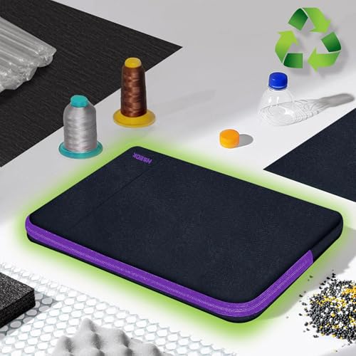 Hseok Laptop Case 13.3 14 inch Sleeve with Additional Case Compatible with MacBook Pro/Neo 14 inch M5/M4/M3/M2/M1 All Model of 13.3 Inch Mac Air/Pro, XPS 13 14 and More 13.3"-14" Notebooks,Bk-Purple - color: Black-purple