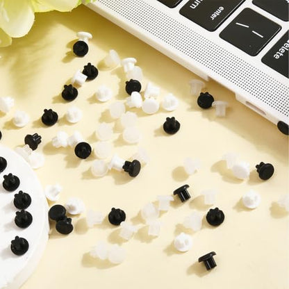 CREATCABIN 30 Pcs 3.5mm Silicone Dust Plugs Caps Protector Anti-Dust Headphone Jack Dust Plugs Cover Universal Headphone Port Stopper Cap for Earphone Mobile Phone Laptop Desktop Computer White Black - style: 3.5mm3 Colors