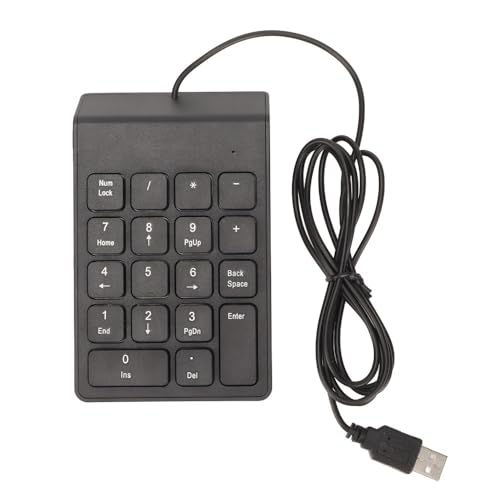 18-Key Wired Numeric Keypad – USB Plug and Play Ergonomic Mini Number Pad for PC Laptop Desktop Efficient Data Entry, Quiet Typing(1PCS) - size: 1PCS