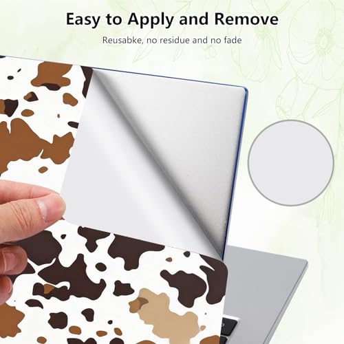 Laptop Skin Sticker Decal, Universal Reusable Vinyl Laptop Cover for 12" 13" 13.3" 14" 15" 15.4" 15.6" Notebook PC, Waterproof Scratch-Resistant with 2 Wrist Pads, Easy to Apply & Remove,Art Cow Print - color: Art Cow Print