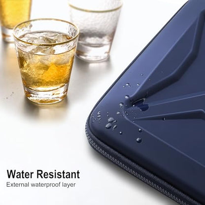 DOMISO 15.6-16 Inch Laptop Hard Case, Waterproof Shockproof Hard Shell Laptop Sleeve Protective Computer Bag for Macbook Pro/Lenovo IdeaPad/HP ENVY/Dell XPS, Navy Blue - color: Navy Blue, size: 15 - 15.6 Inch
