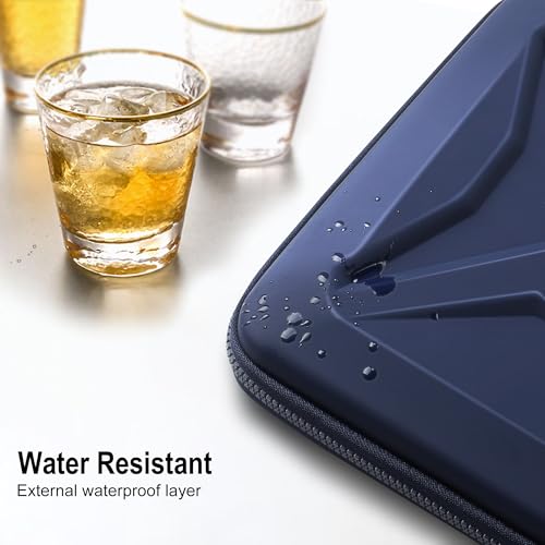 DOMISO 13.3-14 Inch Laptop Hard Case, Waterproof Shockproof Hard Shell Laptop Sleeve Protective Computer Bag for Macbook Pro/Lenovo ThinkPad/Dell XPS/HP Pavilion,Navy Blue - color: Navy Blue, size: 14 Inch