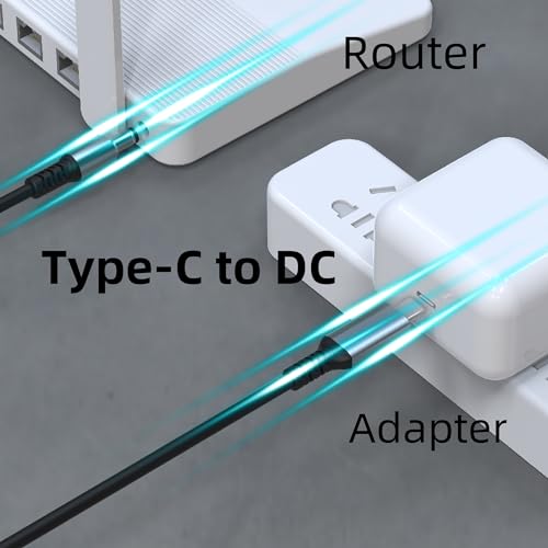 HIEbee for Starlink Mini USB C to DC Power Cable, Starlink Mini USB C Cable for 65W+ PD Power Bank, Max Power 100W, Small and Portable Starlink Mini Cable Kit - size: 3.3FT