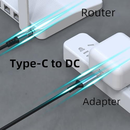 HIEbee for Starlink Mini USB C to DC Power Cable, Starlink Mini USB C Cable for 65W+ PD Power Bank, Max Power 100W, Small and Portable Starlink Mini Cable Kit - size: 3.3FT