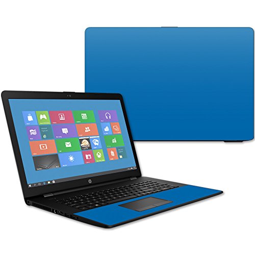 Mightyskins Skin Compatible with Hp 17t Laptop 17.3" (2017) - Solid Blue | Protective, Durable, and Unique Vinyl Decal Wrap Cover | Easy to Apply, Remove, and Change Styles | Made in The USA
