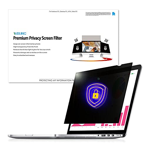 11.6 Inch for MacBook 11 inch Black - 16:9 Aspect Ratio - Width 10.12 inch (257 mm), Height 5.67 inch (144 mm) - Laptop Privacy Screen Filter for Widescreen Laptop for Data confidentiality - size: 11.6 inch Widescreen (16:9)