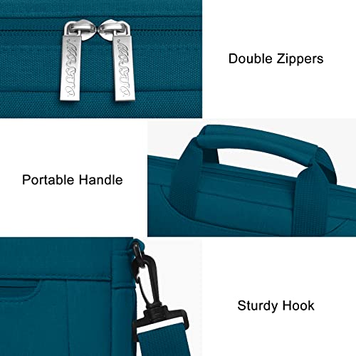 MOSISO Laptop Bag 13.3 inch, 13-14 inch Computer Bags | Compatible with MacBook Neo 13/ Air 13/13.6/ Pro 13/14, Laptop Messenger Bag with Adjustable Depth at Bottom, Deep Teal - color: Deep Teal, size: 13.3 inch