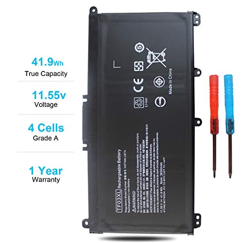 920070-855 920046-421 TF03XL Battery for HP Pavilion 15-CC 15-CD 17-ar050wm 17-ar0xx 15-cc023cl 15-cc123cl 15-cc563st 15-cc050wm 15-cd040wm 14m-cd0001dx 14m-cd0003dx 14-cd1055cl 14-bf0xx 920046-121 - size: 41.9Wh TF03XL 11.55V
