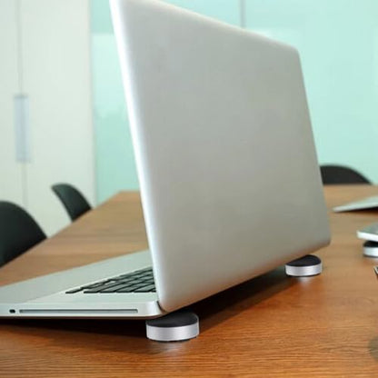 STOBOK 2sets Portable Laptop Stand Ergonomic Height for Heat Dissipation - Base Pad for Home Office Use Black