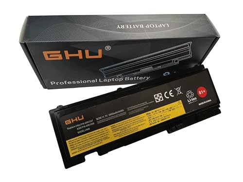GHU 81+ Battery 0A36309 with Premium Polymer Cell Compatible with Lenovo ThinkPad T420s T430s 0A36287 45N1036 45N1037 45N1038 45N1039 45N1064 45N1065 45N1143-11.1V 44W 6-Cell - style: 44Wh (81+ T420s T430S)