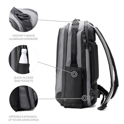 Travelpro Altitude Slim Expandable Travel Laptop Backpack 20-24L, 16 Inch - color: Falcon Grey