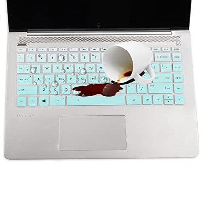 Keyboard Cover for HP Laptop 14" 14-dq 14-fq/dk 14-dq6014dx 14-dq6013dx 14-dq0052dx 14-dq0762dx 14-dq5009nr 14-dq0054dx 14-dq3000dx 14-dq2020nr 14-dq0760dx 14-dq0003/0005dx 14-dq0055dx 14-dq0070nr - color: Mint Green