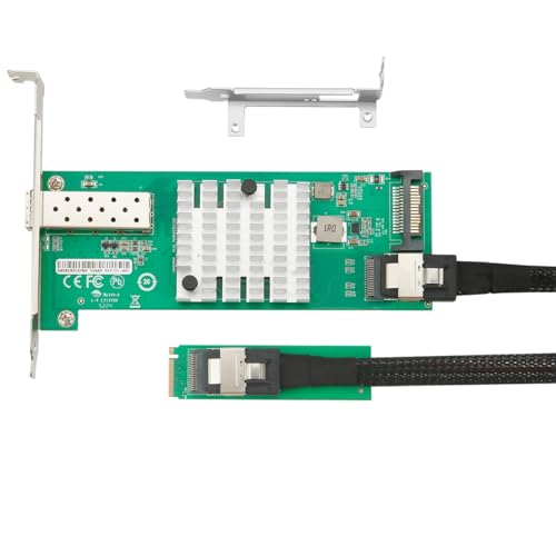 M.2 M-Key Single SFP+ Port 10G Ethernet LAN Adapter with 50cm Cable, with Intel 82599EN Controller - size: 1-Port 10G SFP+ M2, style: 10 Gigabit