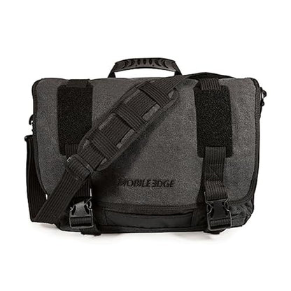 Mobile Edge Laptop Eco Messenger Eco-Friendly, 17.3 Inch Cotton Canvas, Charcoal for Men, Women, Business, MECME5, Ash - color: Ash