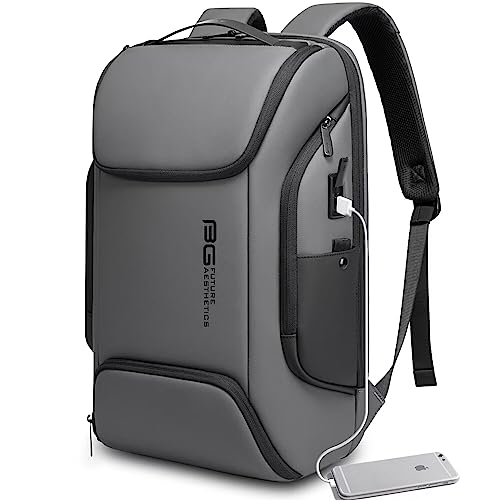 BANGE Business Laptop Smart backpack Can Hold 15.6 Inch Laptop Commute Backpack Carry on bag for men and women (Grey) - color: Grey