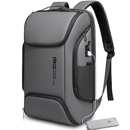 BANGE Business Laptop Smart backpack Can Hold 15.6 Inch Laptop Commute Backpack Carry on bag for men and women (Grey) - color: Grey
