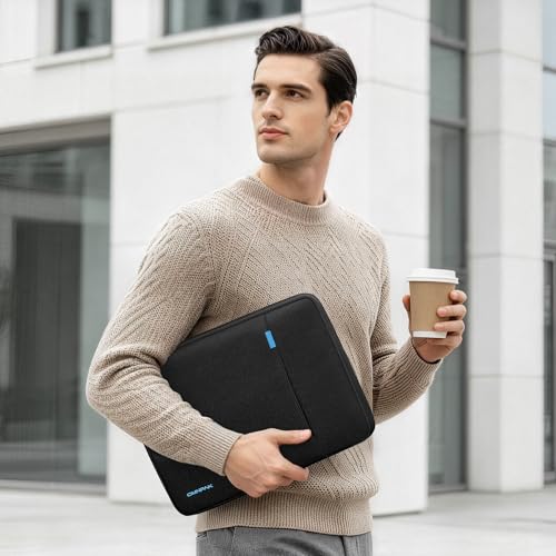 Omnpak Laptop Sleeve for 13" MacBook Air/Pro M5-M1 & Neo A18 Pro | Shockproof Protective Case with Accessory Pocket and YKK Ziper,Water-Resistant, 360° Shockproof Cover - size: 13-inch for MacBook Neo/Air/Pro