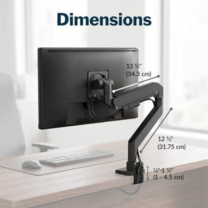 Vari Ultra-Wide Monitor Arm – VESA Compatible Monitor Mount for Flat & Curved Screens 57” & 59.4 lbs – Adjustable Arm with Tilt, Swivel, Rotation & Cable Management - size: Ultra-Wide Monitor Arm
