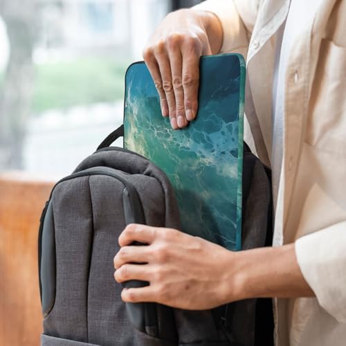 14 inch Laptop Sleeve with Handle Shockproof Laptop Bag Waterproof Computer Cover Bag Ocean Background Briefcase