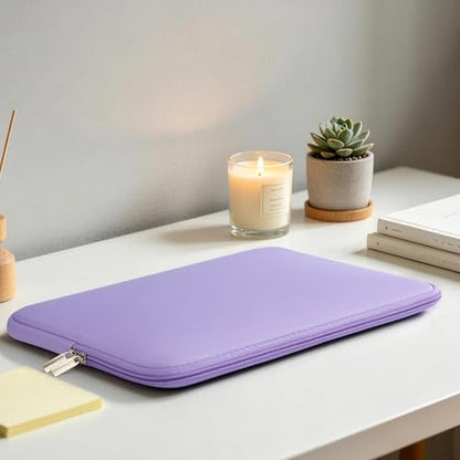 RAINYEAR 13 Inch Laptop Sleeve Case Padded Carrying Bag, Purple | Slim Protective Soft Zipper Computer Cover for 13.3 inch MacBook Air/Pro M1 M2 M3 M4 M5 A3449 A3240 A3113 A2681 A2338 - color: Purple, size: 13"