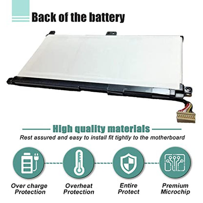 AA-PBUN3AB AA-PBUN3QB Laptop Battery Replacement for Samsung 5 NP550XTA-K0 NP550XTA-K01US NP530E5M NP740U NP740U3L NP740U5L NP730QAA Odyssey NP800G5M Series 11.4V 43Wh - size: 10.47*3.34*0.31inch AA-PBUN3AB