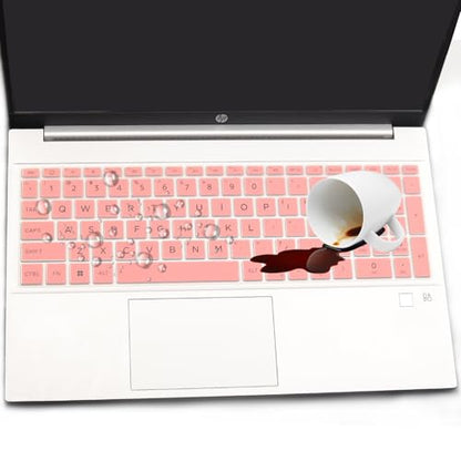Keyboard Cover for HP 15.6" Laptop 15-fc 15-fd 15t-fd000/fd100 15-fd0023dx 15-fd0005dx 15-fd0127dx 15-fd0182wm 15-fd0123dx 15-fd1055cl 15-fd0107dx fd0131wm fd0095wm fd0132wm fd0081wm fd0055tg fd1447nr - color: Pink
