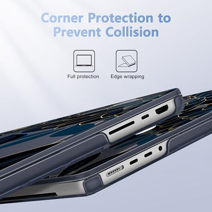May Chen for 2026 MacBook Pro 14-inch M5 M4 M3 M2 M1 Pro/Max Chip, Release 2026 2025-2021, Model A3427 A3426 A3434 A3112 A3401 A3185, Plastic Hard Shell with Keyboard Cover, Luxury Dahlia - color: Luxury Dahlia