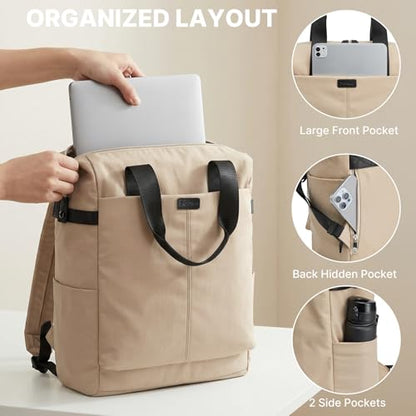 G4Free Small RFlD Crossbody Backpack Convertible Lightweight Mini Sling Bag for Women Men for Travel & Hiking, Khaki - color: Khaki