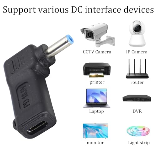 PD Type C Female to DC4.5x3.0mm Male Power Adapter | PD to DC4530 Laptop Charging Adapter Converters PD Power Charger Connector Laptop Connector [C-4530]