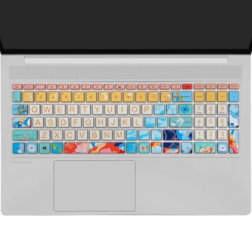 Keyboard Cover for 15.6" HP ProBook 450 G8 G9 G10 / ProBook 455 G8 G9 G10 /ProBook 650 G8/HP Zbook Power G8 G9, Cute Keyboard Skin, Litter Flowers - color: Litter Flowers