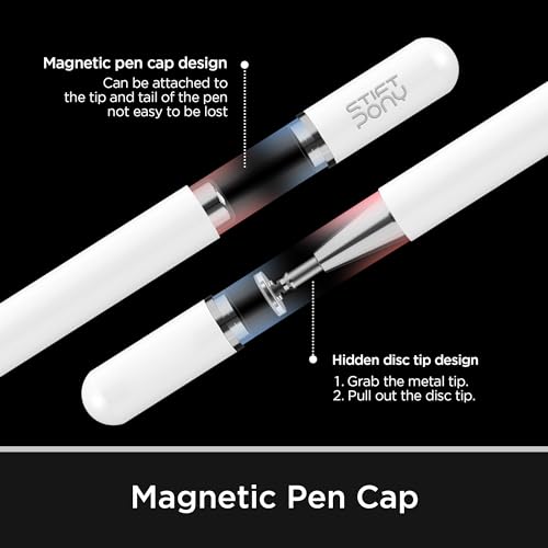 Stylus Pen, Universal Capacitive Magnetic Cap Kid Child Drawing Disc tip Pencil for Touch Screen Tablet/Apple iPad&iPhone/Samsung Galaxy Tab/Fire HD/Touch Laptop/Smart Phone/Class