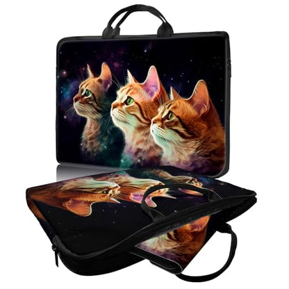 Laptop Bag,14 15 15.6 inch Laptop Case Sleeve,Computer Sleeve with Handle for Women Men,Carrying Case for MacBook,Dell,Lenovo,Notebook Computer,Cute Cat Black - color: Cute Cat Black