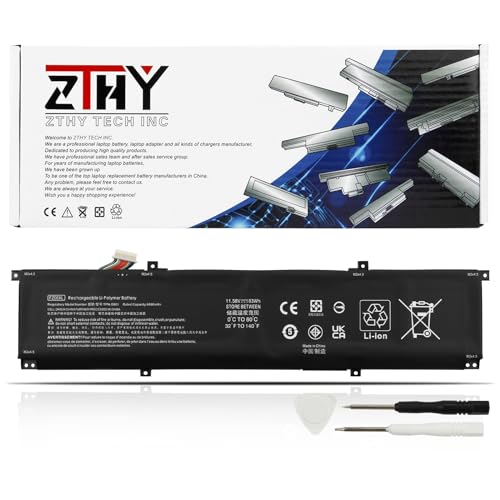 FZ06XL Battery Replacement for HP Spectre X360 16-F 16T-F Envy 16-H 16T-H | 16-F1000 2-in-1 16T-F1000 16-f1000nx 16-f2013dx 16-h1000 16-h0011TX 16-h0795ng FZ06083XL M47636-2C1 M48025-005 TPN-DB0I 83Wh - size: 12.91*3.15*0.31 inch FZ06XL