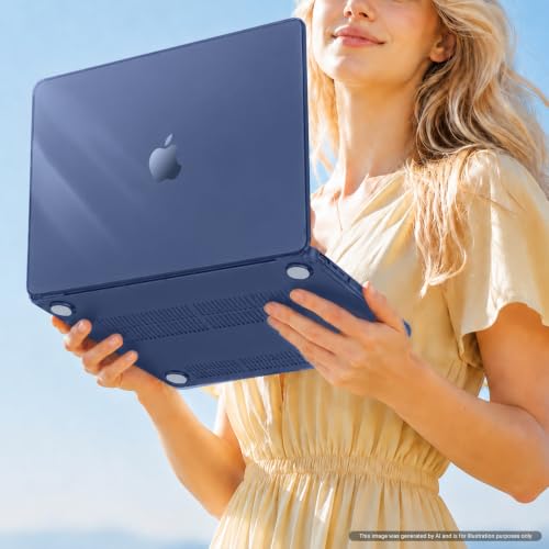 MOSISO Compatible with MacBook Neo Case 13 inch 2026 A3404 A18 Pro Chip | Scratch-Resistant Ultra-thin Protective Hard Shell Case Cover, Crystal Indigo - color: Crystal Indigo