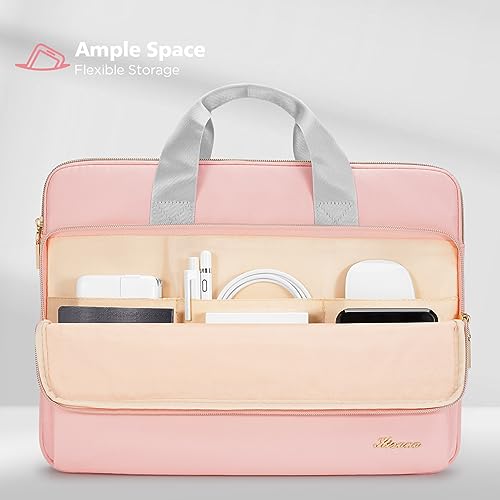 KIZUNA Laptop Sleeve Case 17 Inch Computer Carrying Handbag for LG gram 17/17.3" MSI 17/Dell G7/17 Lenovo IdeaPad 3i Gen7/17.3" HP ProBook 470/17.3" Lenovo Legion 5 / 5i,Pink - color: Pink, size: 17 Inch