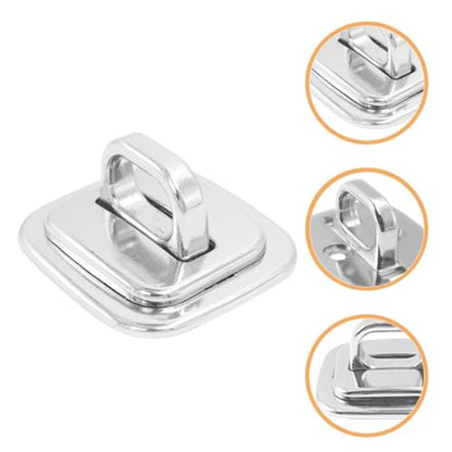 4pcs Zinc Alloy Laptop Security Anchor Base Plates with Stable Base Design and Anti-Theft Features for Travel and Library Use, Compatible with Cable Lock Anchors