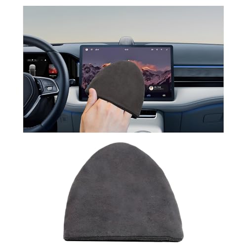 Car Screen Cleaner, 4.72"×3.94" Triangle Auto Touch Screen Cleaner Microfiber Cleaning Pad, Scratch-Free Microfiber Cleaning Wipe for Vehicle Dashboard LCD Display Laptop - color: Triangle