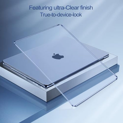 MOSISO Cover Compatible with MacBook Neo Case 13 inch 2026 Release Model A3404 with A18 Pro Chip, Scratch-Resistant Ultra-Thin Protective Hard Shell Case, Crystal Indigo - color: Crystal Indigo